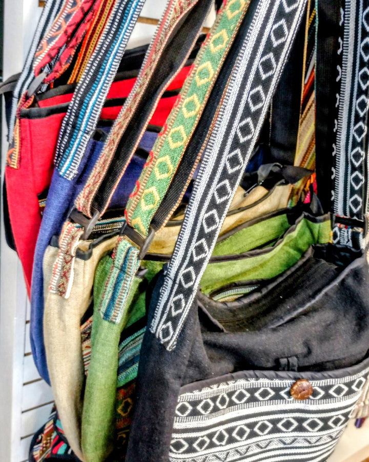 Bright Stripe Messenger Bag