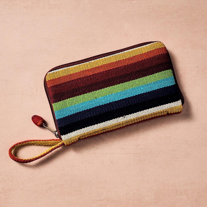 Bocai Woven Striped Wallet