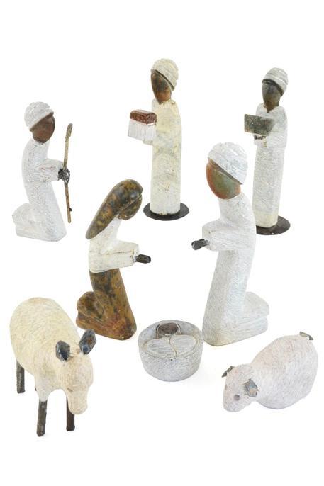 Serpentine Stone Nativity Set