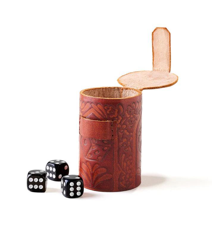 Leather Dice Cup Set of 6