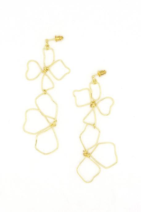Continuous Line Art Earrings