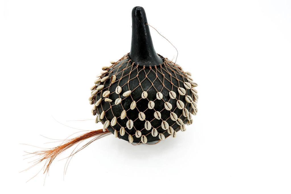 Cowrie Shell Gourd Shaker