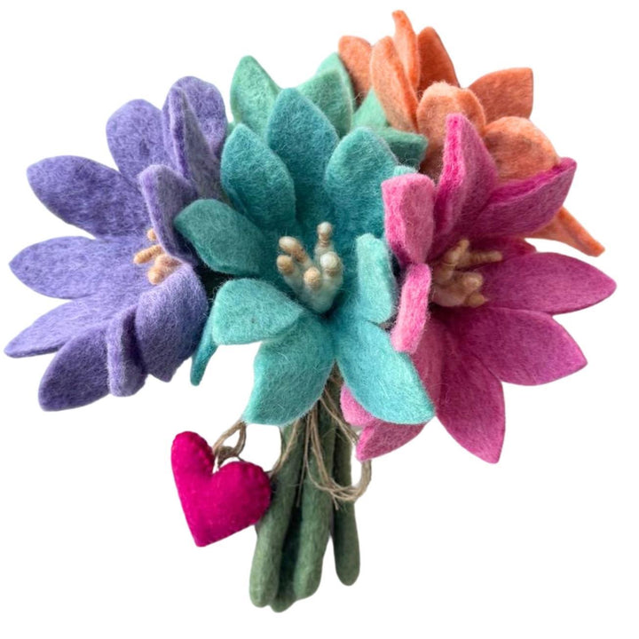 Felt Flower Spring Bouquet