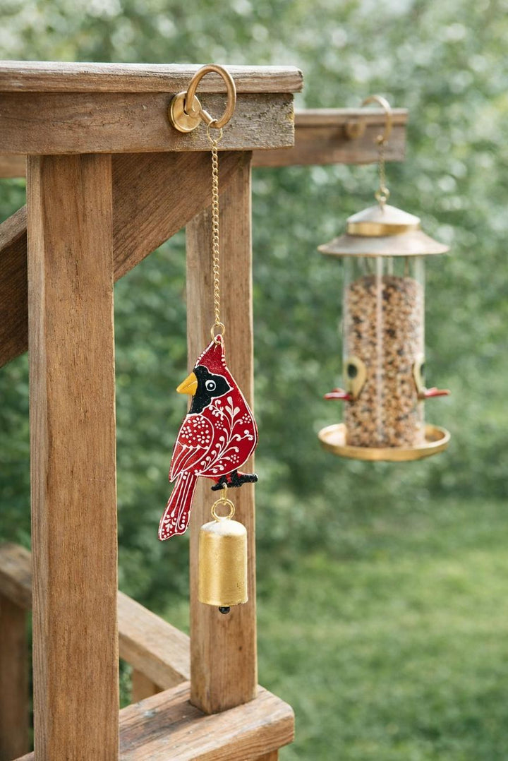 Henna Cardinal Wind Chime