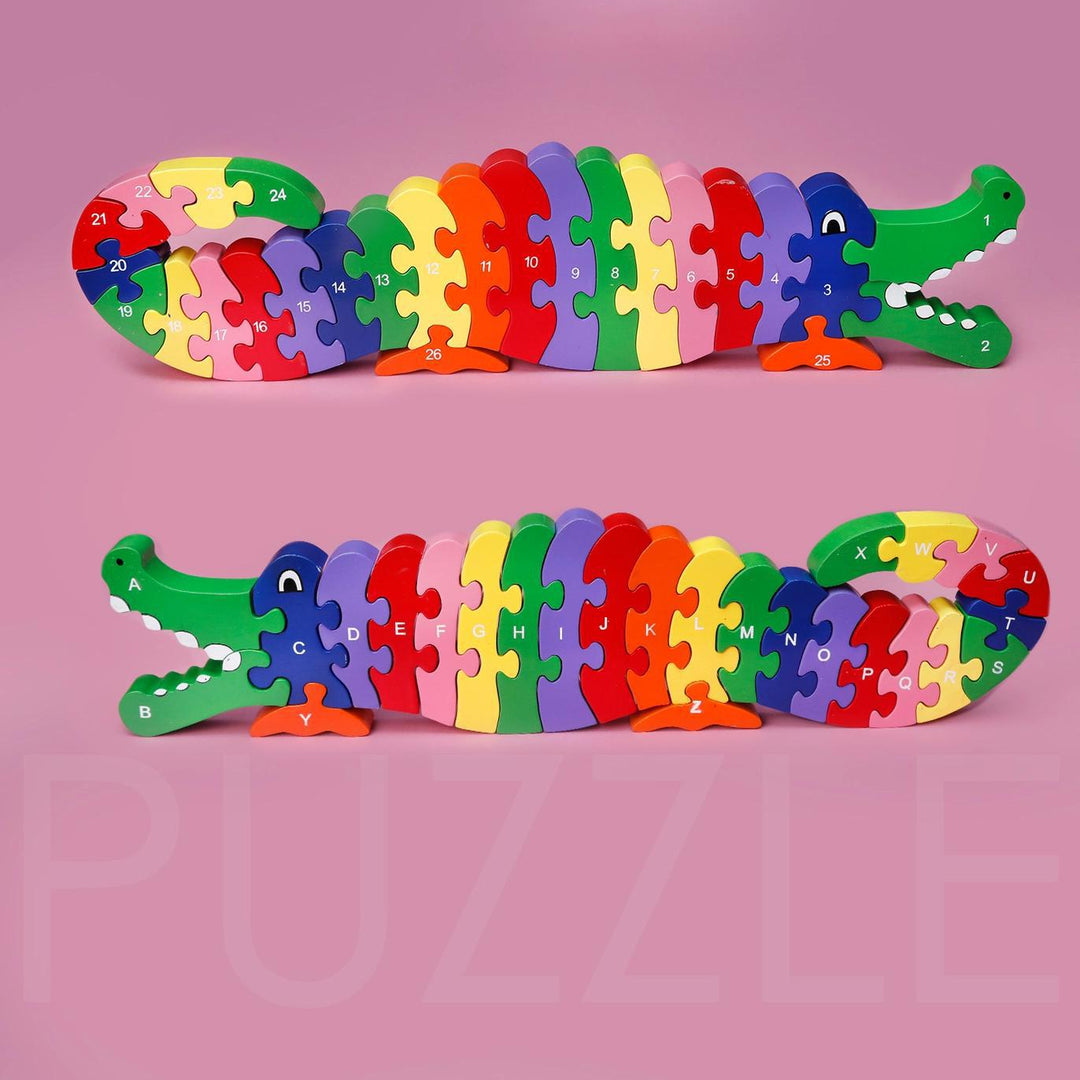 Wooden Puzzle Crocodile