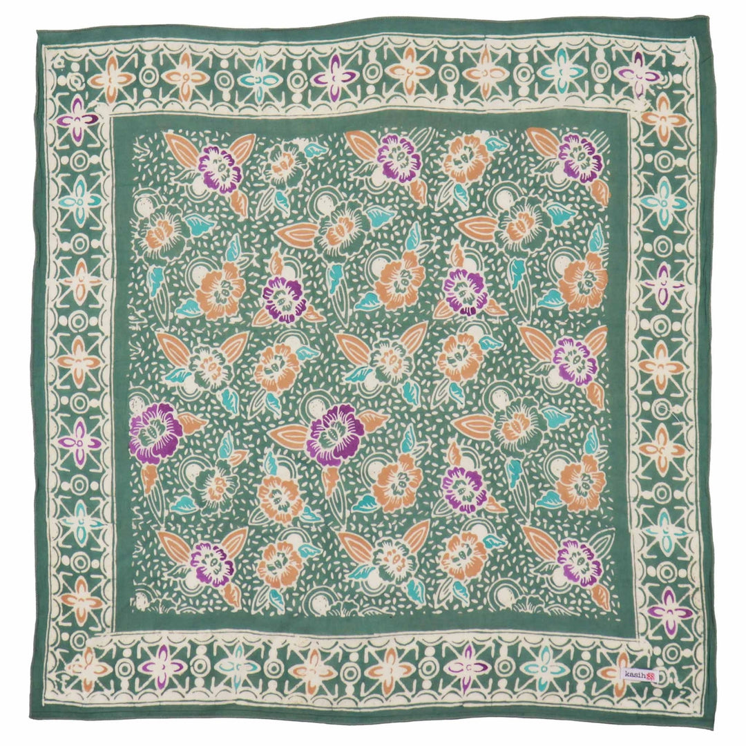 batik bandana on a white background