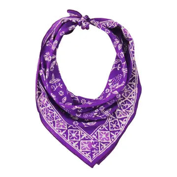 purple Kasih bandana on a white background