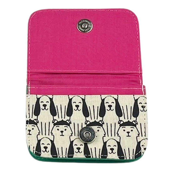 Screen Print Small Wallet - Black Dogs