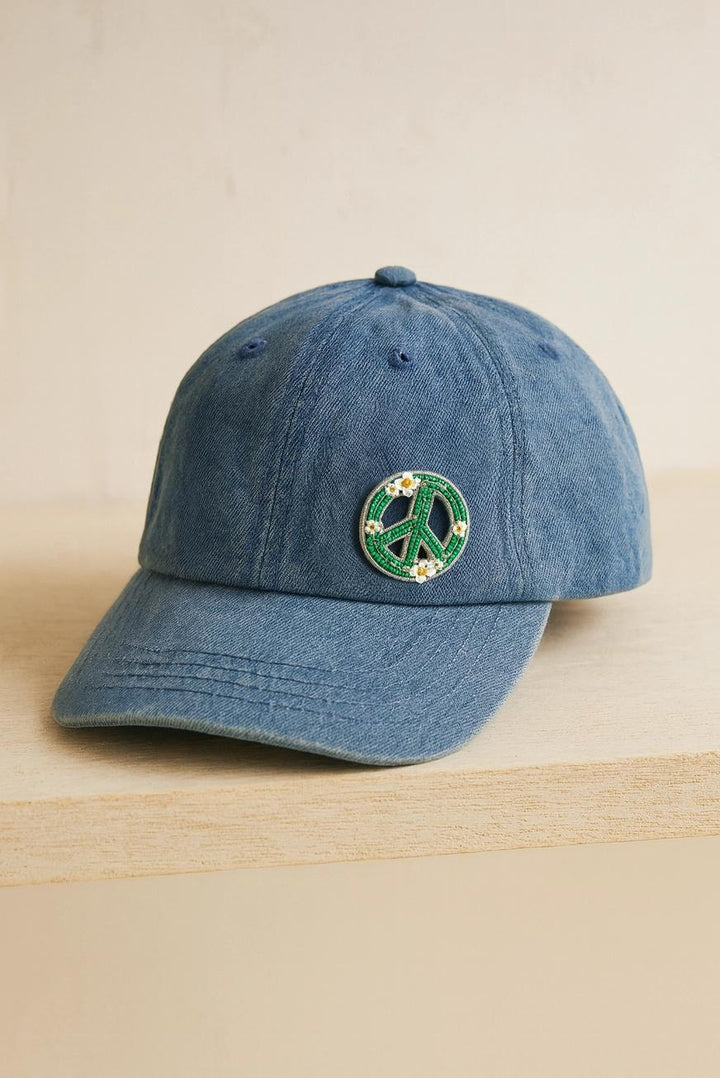 Beaded Peace Brooch Pin