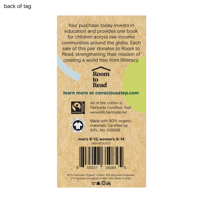 Label of Conscious Step socks