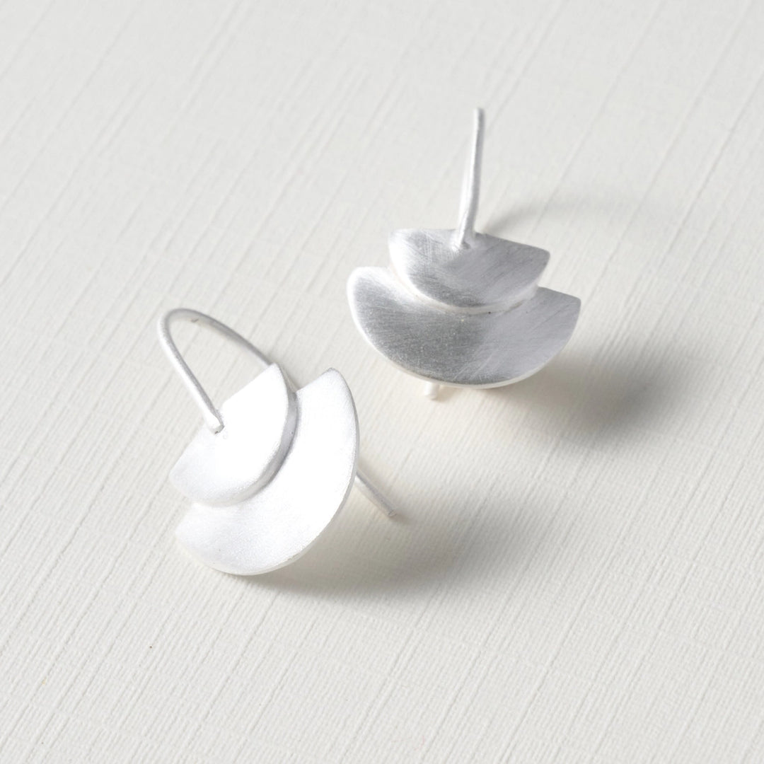 Half Circle Duo Dangle Earrings