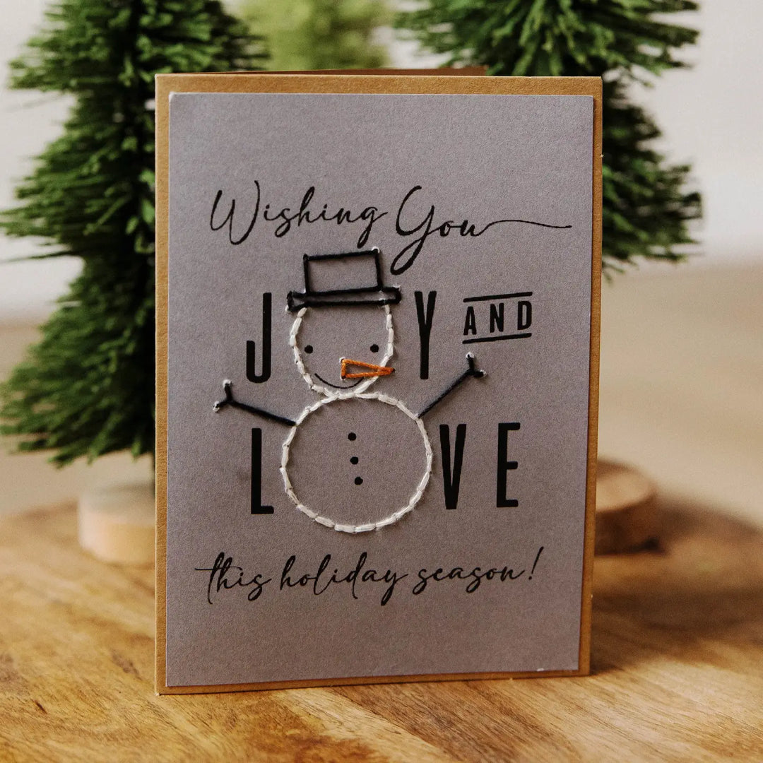 Joy and Love Snowman Card