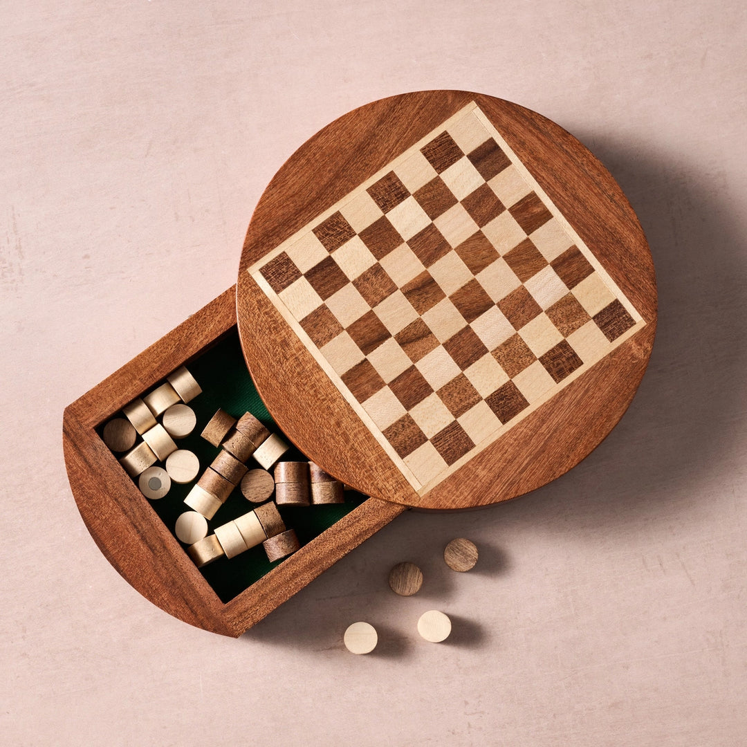 Magnetic Checkers Set