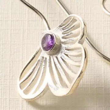 Amethyst Bloom Drop Earrings