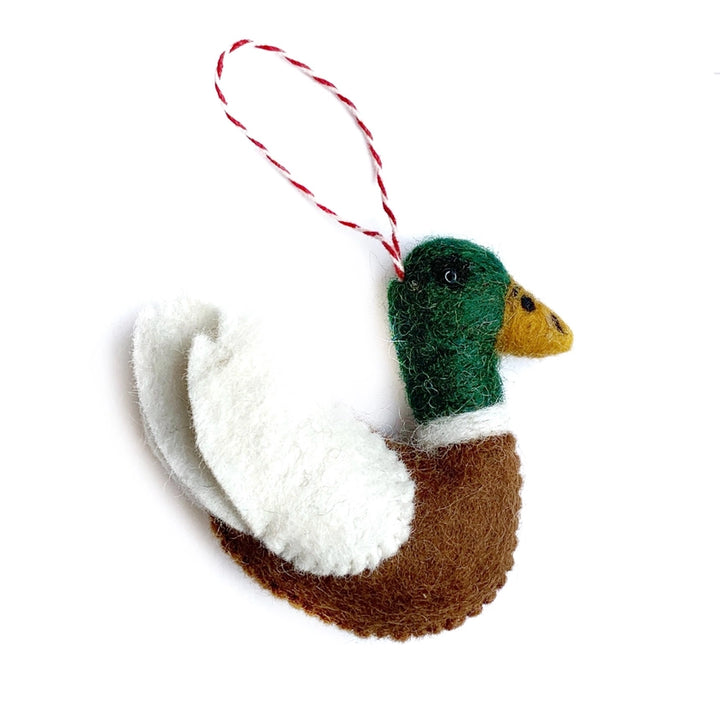Mallard Duck Felt Wool Ornament