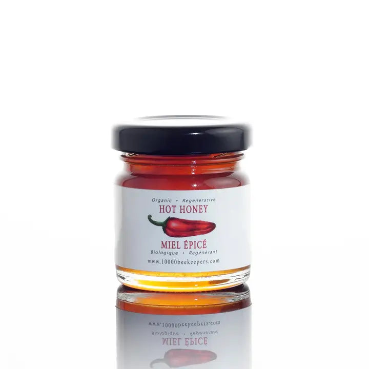 mini hot honey on a white background
