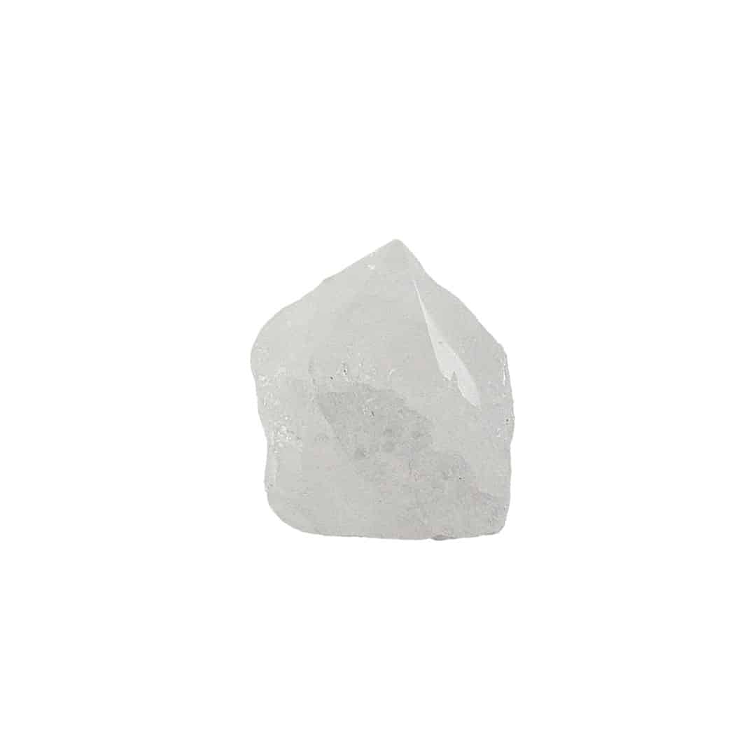 Raw crystal rock on a white background