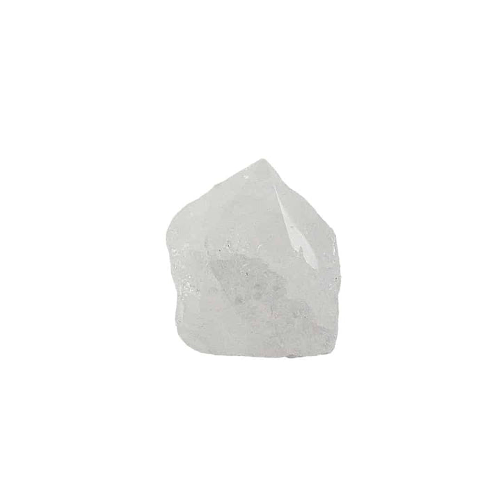 Raw crystal rock on a white background