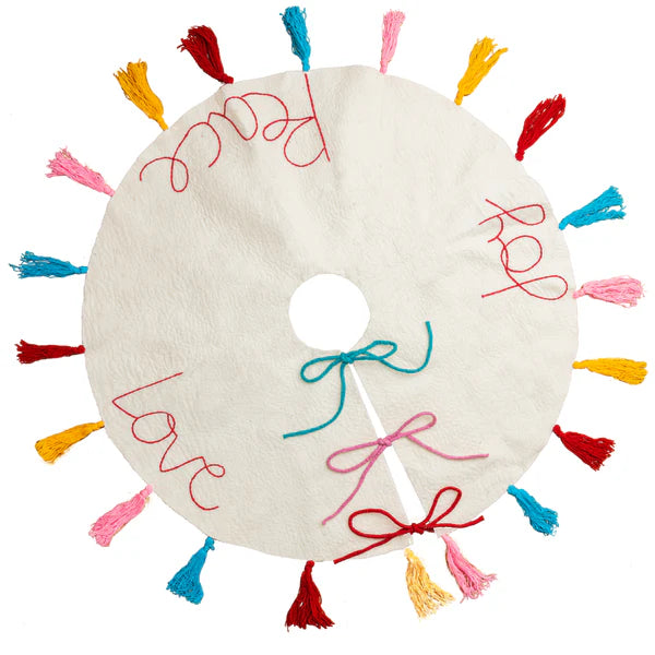 Peace Joy Love Tree Skirt