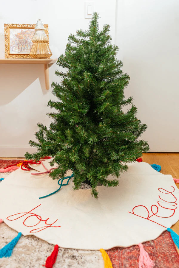 Peace Joy Love Tree Skirt