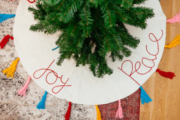 Peace Joy Love Tree Skirt