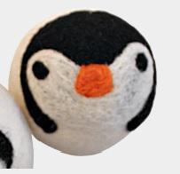 penguin dryer ball