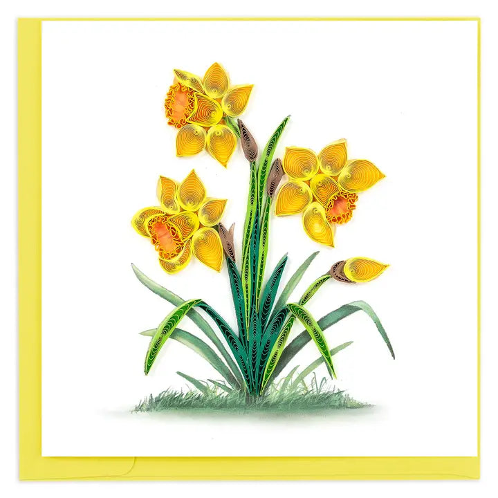 Quilling Card Daffodils