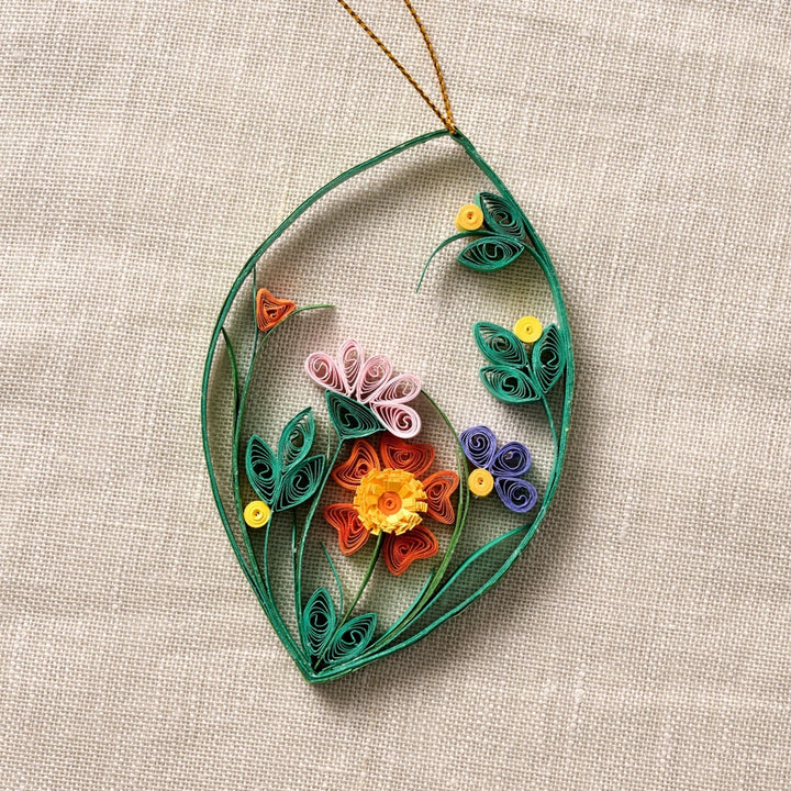 Quilled Flower Garden Ornament