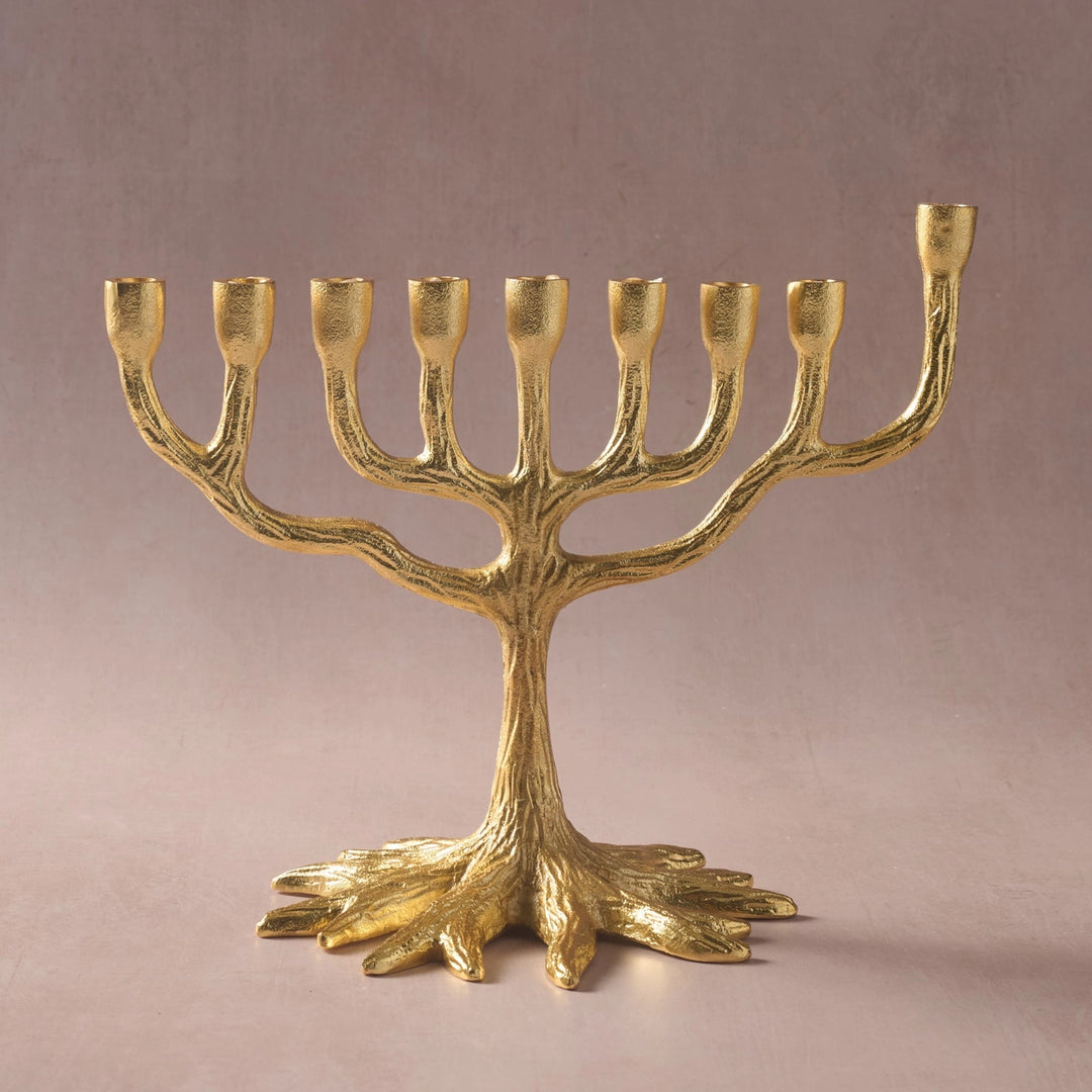Rooted in Faith Gold Tone Menhorah
