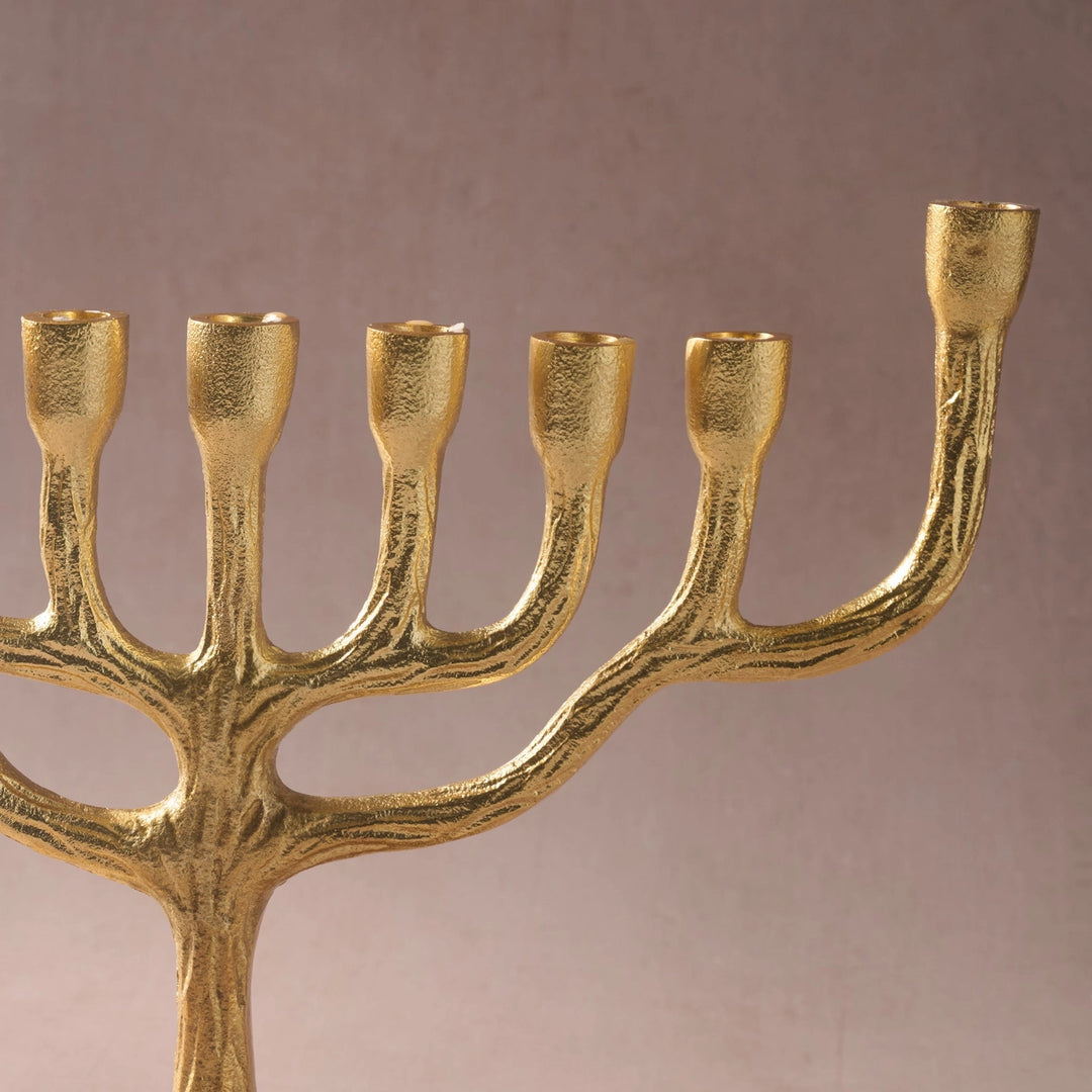 Rooted in Faith Gold Tone Menhorah