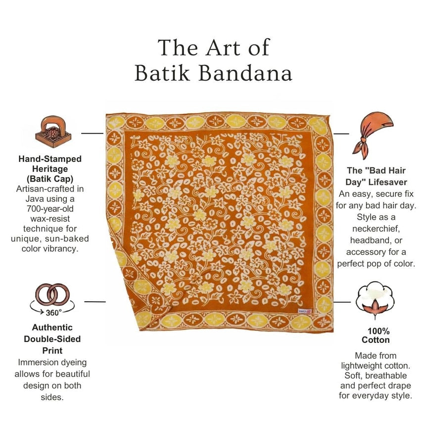 Batik Bandana Scarlet Sunset