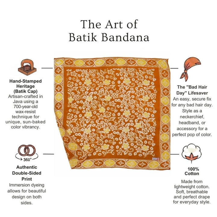 Batik Bandana Scarlet Sunset