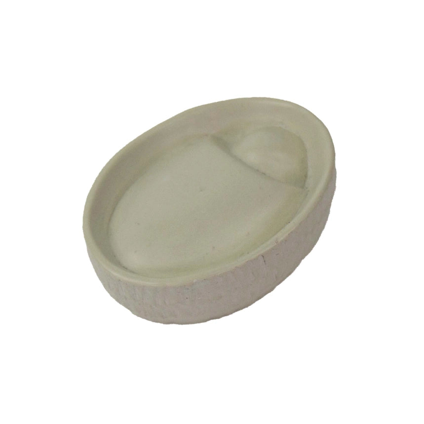 An oval-baby Jesus shown on a plain white background.