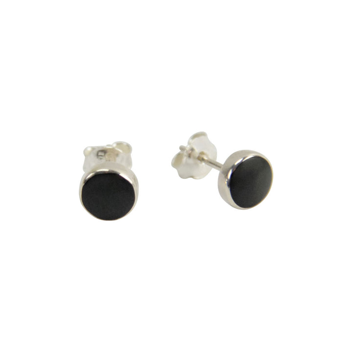 Sterling Silver Circle Stud Earrings