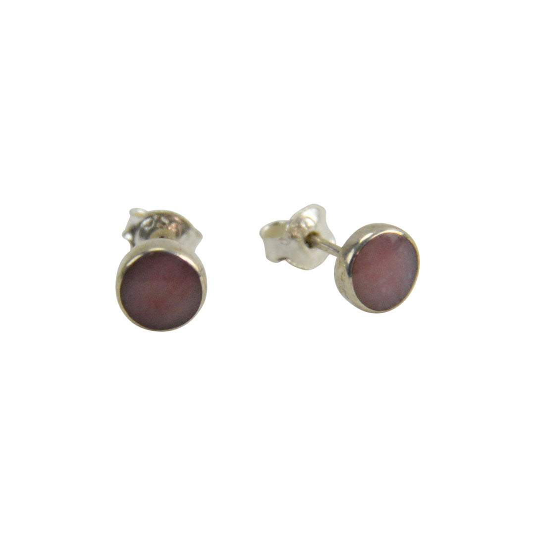 Sterling Silver Circle Stud Earrings