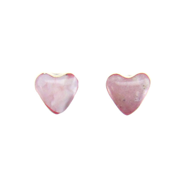 Sterling Silver Heart Stud Earrings