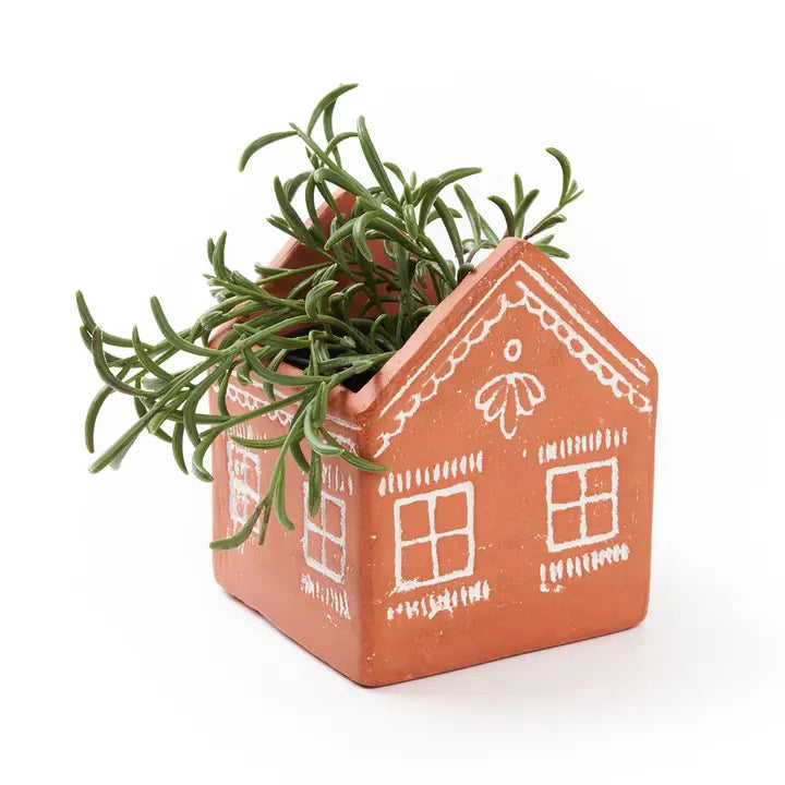House Terracotta Planter