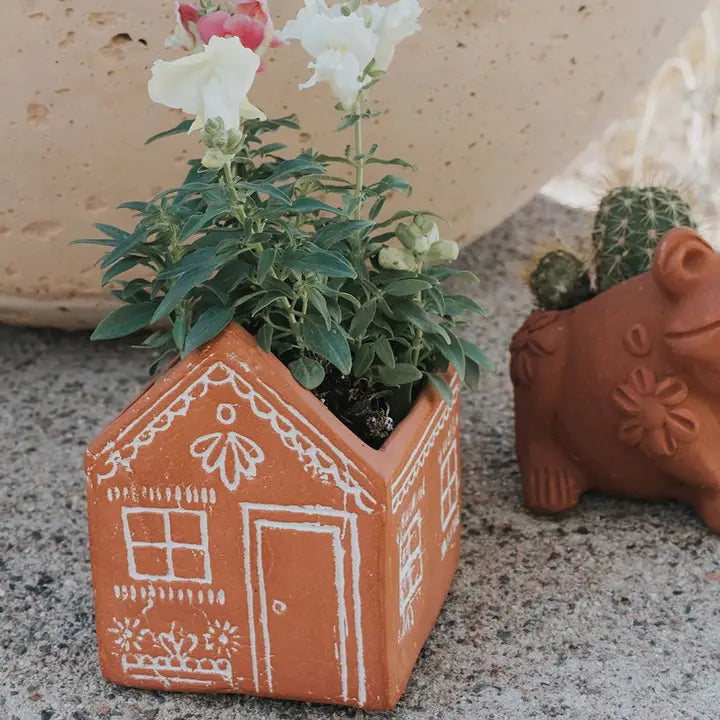 House Terracotta Planter