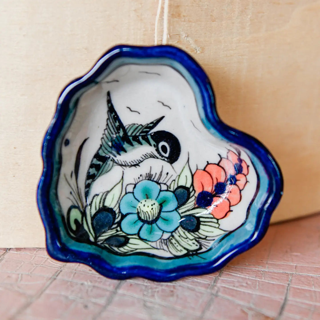 Wild Bird Heart Trinket Dish