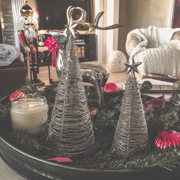 Gold Star Wrapped Wire Tree