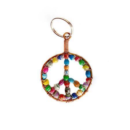 Paper Bead Keychain