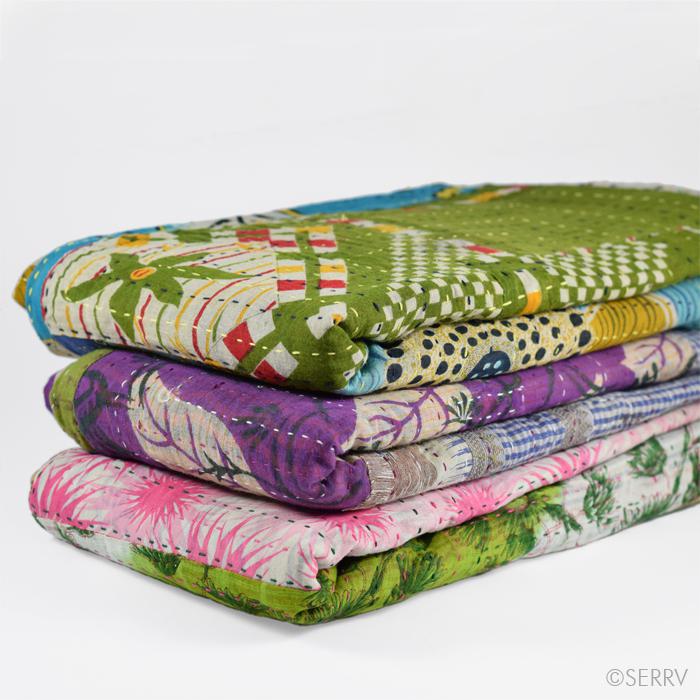 Kantha Throw