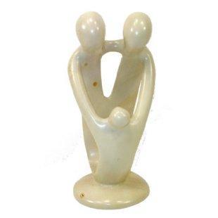 Family Natural Soapstone Sculpture
