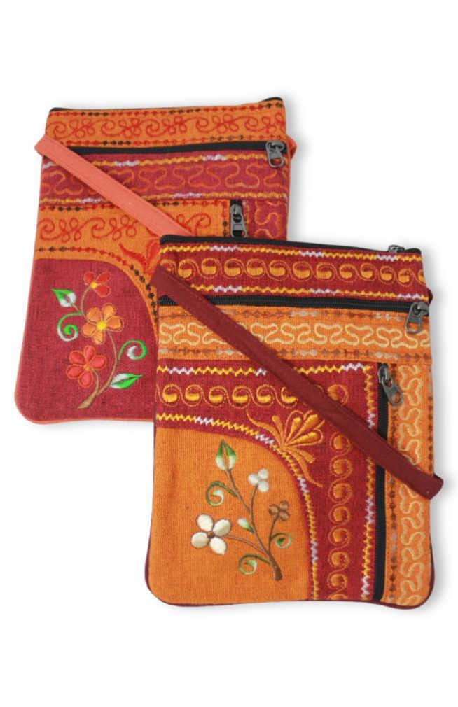 Passport Bag with Vertical Zip