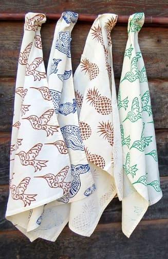 Blockprinted Cotton Dish Towel