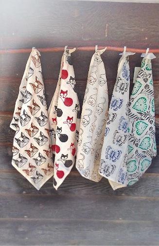 Blockprinted Cotton Dish Towel