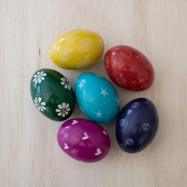 Colorful Etched Kisii Eggs