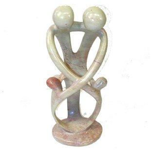 Family Natural Soapstone Sculpture