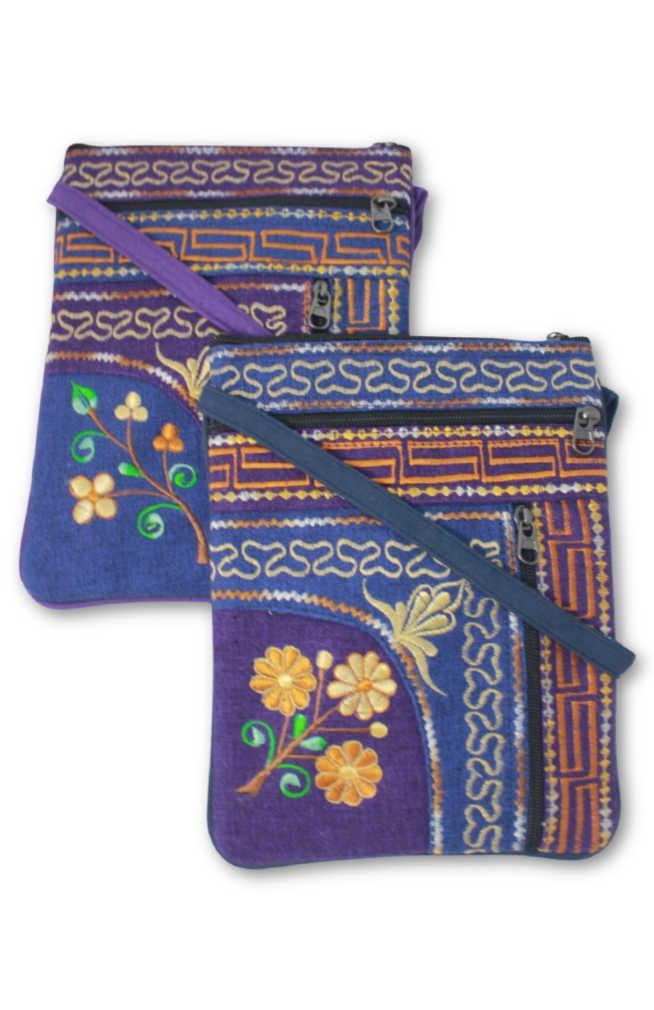 Passport Bag with Vertical Zip