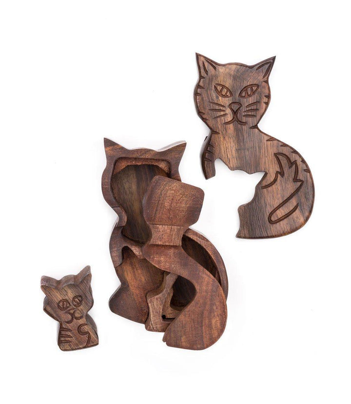 Mama Cat Puzzle Box